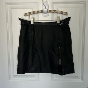 Free people vegan leather skirt